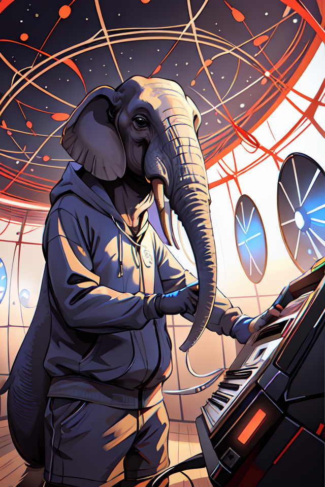 03014-3879951842-a hyperrealistic 3D octane render of an elephant wearing virtual reality goggles playing a synthesizer inside of a geodesic dome.png